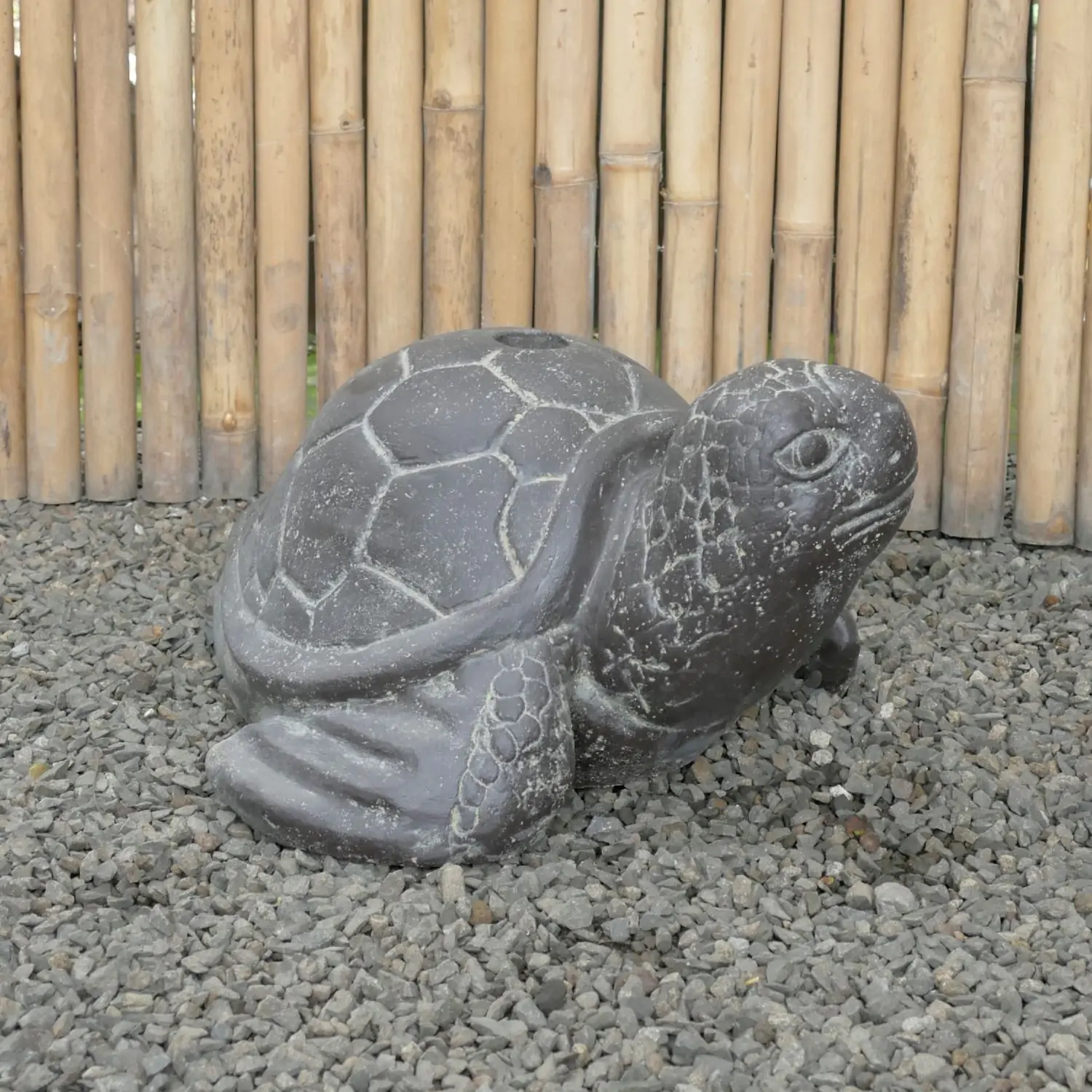  Product image 7 of the product “Turtle umbrella stand made of cast stone with diameter 4.5cm, deep hole 25cm and height 28cm (without plastic pipe inside) ”